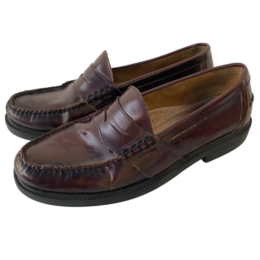 Nunn Bush Leather Loafer Dress Shoes Slip On Comfort Classic Office 11M Preowned